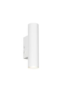 Aplique de pared TARYN alargado bombillas excl. 2x GU10 max. 5W IP20 Blanco