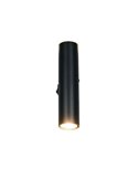 Aplique de pared alargado TARYN bombillas excl. 2x GU10 max. 5W IP20 Negro
