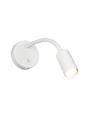 Aplique de pared orientable TARYN bombillas excl. 1x GU10 max. 5W IP20 Blanco