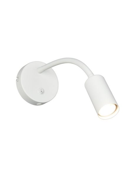 Aplique de pared orientable TARYN bombillas excl. 1x GU10 max. 5W IP20 Blanco