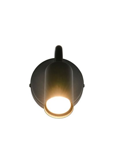 Luminária de parede ajustável TARYN, lâmpadas não incluídas. 1x GU10 máx. 5W IP20 Preta