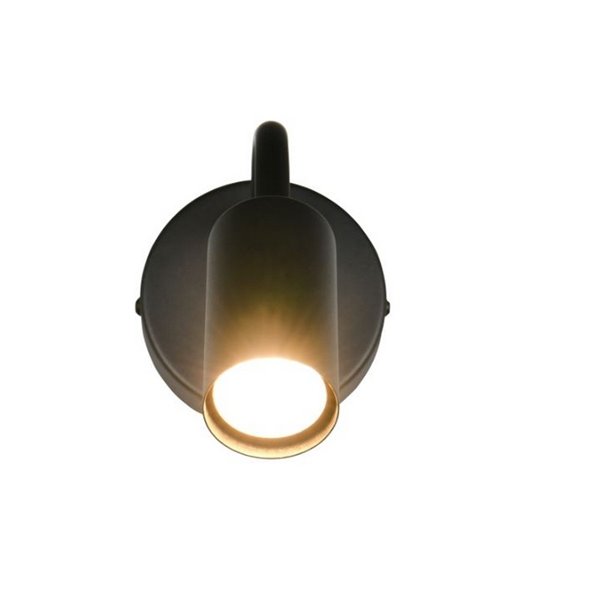 Aplique de pared orientable TARYN bombillas excl. 1x GU10 max. 5W IP20 Negro