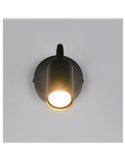Aplique de pared orientable TARYN bombillas excl. 1x GU10 max. 5W IP20 Negro