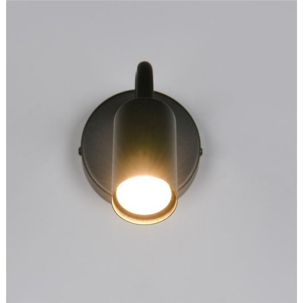 Aplique de pared orientable TARYN bombillas excl. 1x GU10 max. 5W IP20 Negro