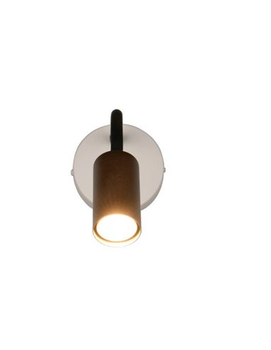 TARYN verstellbare Wandleuchte, Leuchtmittel nicht enthalten. 1x GU10 max. 5W IP20 Kaffeebraun
