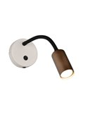 Aplique de pared orientable TARYN bombillas excl. 1x GU10 max. 5W IP20 Café
