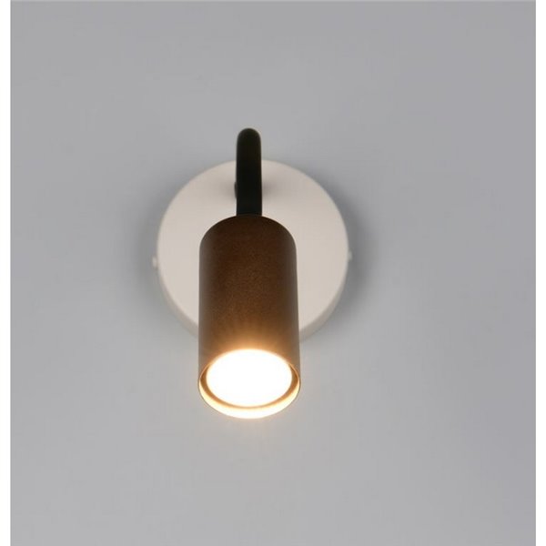 Aplique de pared orientable TARYN bombillas excl. 1x GU10 max. 5W IP20 Café