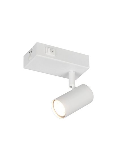 Foco TARYN orientable, para pared o techo, bombilla excl. 1x GU10 max. 5W Blanco