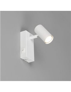 Foco TARYN orientable, para pared o techo, bombilla excl. 1x GU10 max. 5W Blanco 2