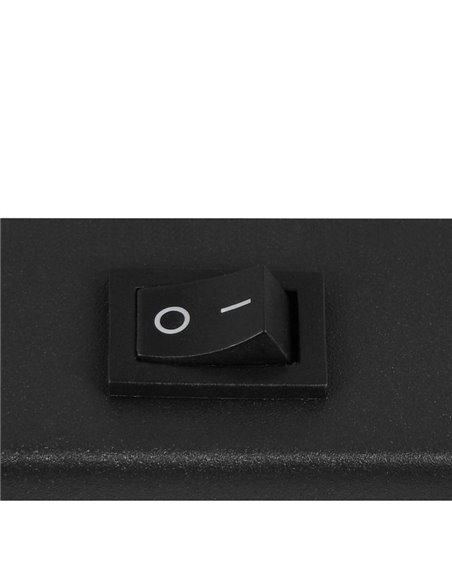 Refletor de parede ajustável TARYN, lâmpada não incluída. 1x GU10 máx. 5W Preto