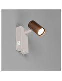 TARYN verstellbarer Wand-/Deckenspot, Leuchtmittel nicht enthalten (1 x GU10 max. 5 W), kaffeebraun