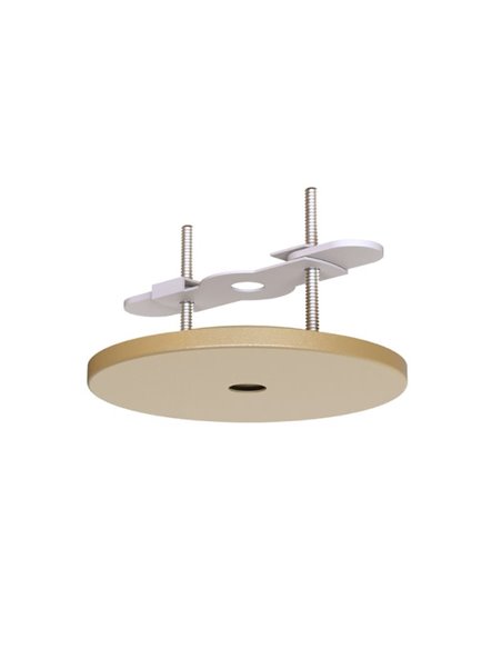Base redonda embutida para plafon, 1 luminária modular, várias cores