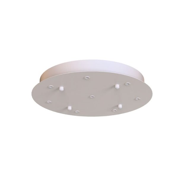 Rosace de plafond ronde, 8 lampes modulaires, 1 lumière, couleurs variées