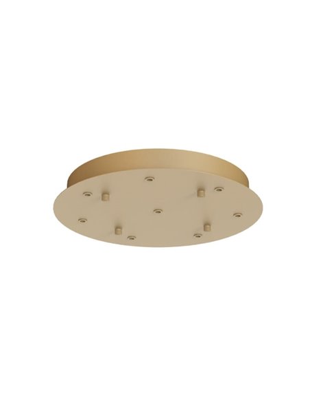 Rosace de plafond ronde, 8 lampes modulaires, 1 lumière, couleurs variées