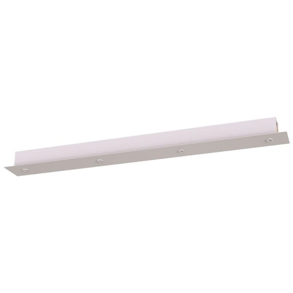 Rosace modulaire rectangulaire pour plafond, 1 support pour 4 lampes, couleurs variées