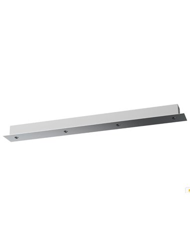 Base regleta florón rectangular 4 Luces MODULAR LIGHT 1, varios colores