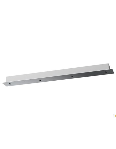 Base regleta florón rectangular 4 Luces MODULAR LIGHT 1, varios colores