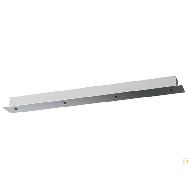 Base regleta florón rectangular 4 Luces MODULAR LIGHT 1, varios colores