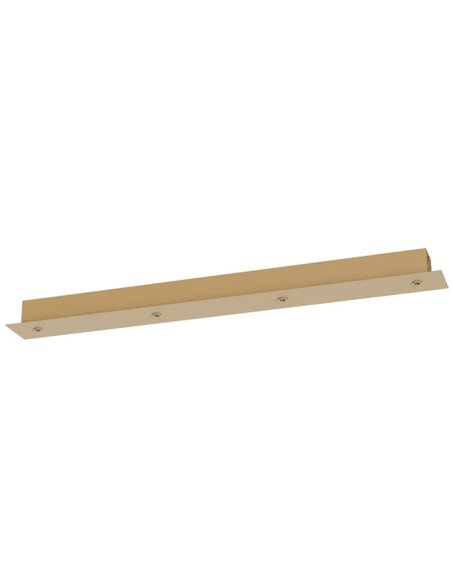 Rosace modulaire rectangulaire pour plafond, 1 support pour 4 lampes, couleurs variées