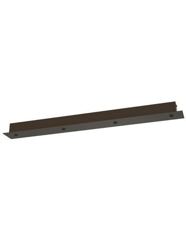 Rosace modulaire rectangulaire pour plafond, 1 support pour 4 lampes, couleurs variées