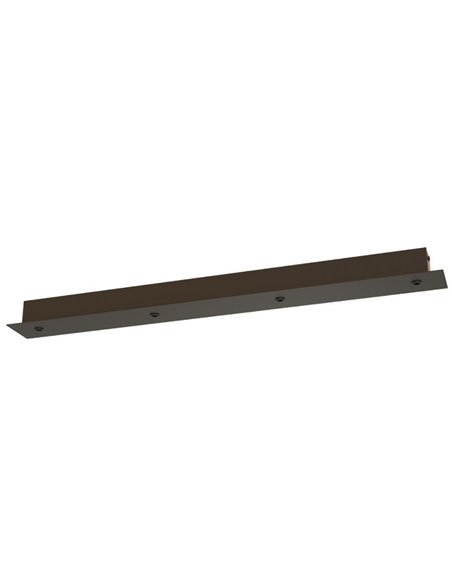 Rosace modulaire rectangulaire pour plafond, 1 support pour 4 lampes, couleurs variées