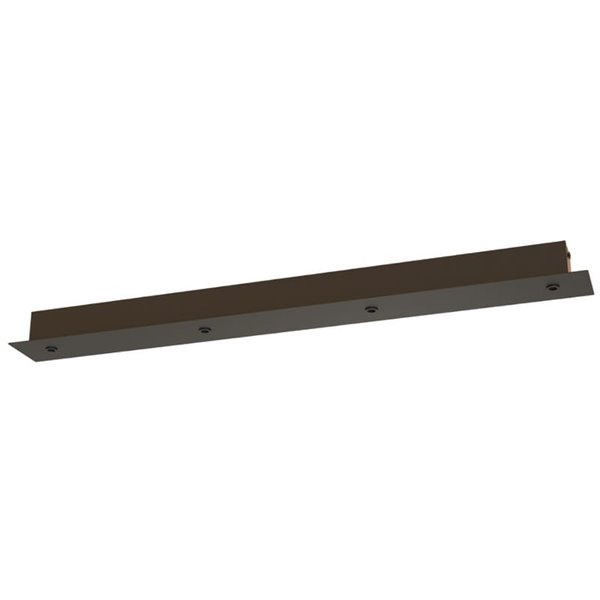 Rosace modulaire rectangulaire pour plafond, 1 support pour 4 lampes, couleurs variées