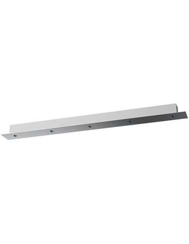 Rosace rectangulaire modulaire à 5 lumières, couleurs variées