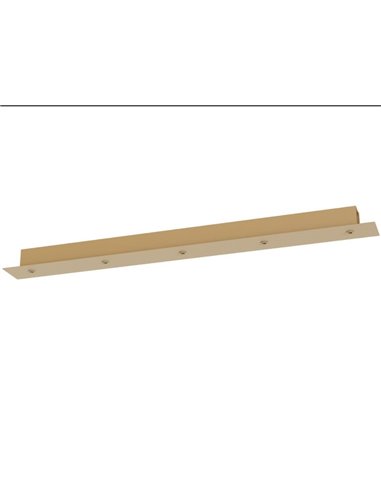 Luminária Modular 1 com Base Retangular para Teto com 5 Lâmpadas, Diversas Cores