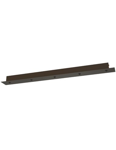 Rosace rectangulaire modulaire à 5 lumières, couleurs variées
