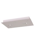 Rosace rectangulaire pour plafond, 8 luminaires modulaires, 1 lumière, couleurs variées