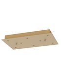 Base retangular para plafon com 8 lâmpadas MODULAR LIGHT, diversas cores.
