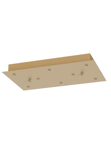 Base retangular para plafon com 8 lâmpadas MODULAR LIGHT, diversas cores.