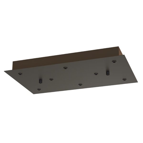 Rosace rectangulaire pour plafond, 8 luminaires modulaires, 1 lumière, couleurs variées