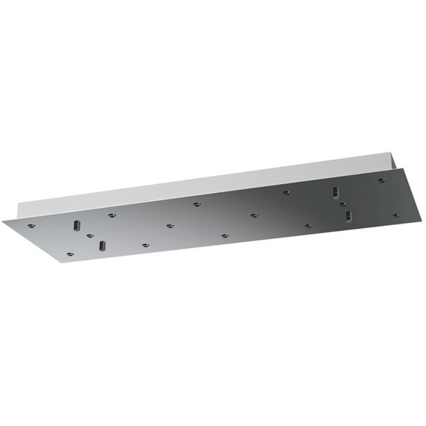 Base retangular para plafon com 14 lâmpadas, modelo MODULAR LIGHT 1, diversas cores.