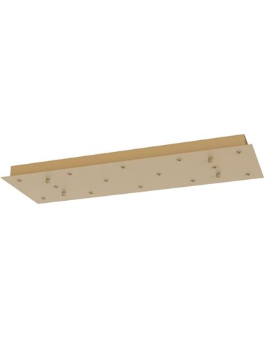 Base retangular para plafon com 14 lâmpadas, modelo MODULAR LIGHT 1, diversas cores.