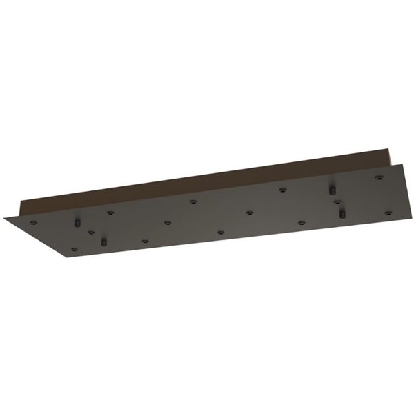 Rosace rectangulaire pour plafond, 14 lumières, MODULAR LIGHT 1, couleurs variées