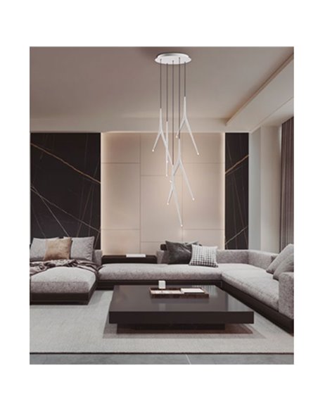 Base retangular para plafon com 14 lâmpadas, modelo MODULAR LIGHT 1, diversas cores.