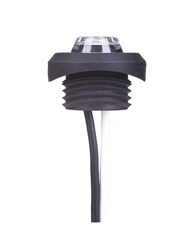 Luz de posição dianteira LED LD 2631 para tubo de Ø60mm e furo de Ø19mm, homologada para 12/24V, grau de proteção IP68.