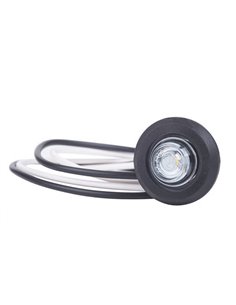 Feu de position avant à LED LD 2631 pour tube Ø60 mm et trou Ø19 mm, homologué 12/24 V, indice de protection IP68