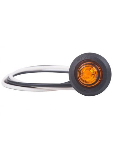 Luz de posição lateral LED para tubo de Ø60mm e furo de Ø19mm LD 2632 12/24V homologada SM1 IP68