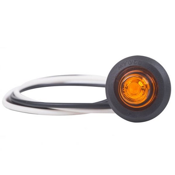 Luz de posição lateral LED para tubo de Ø60mm e furo de Ø19mm LD 2632 12/24V homologada SM1 IP68