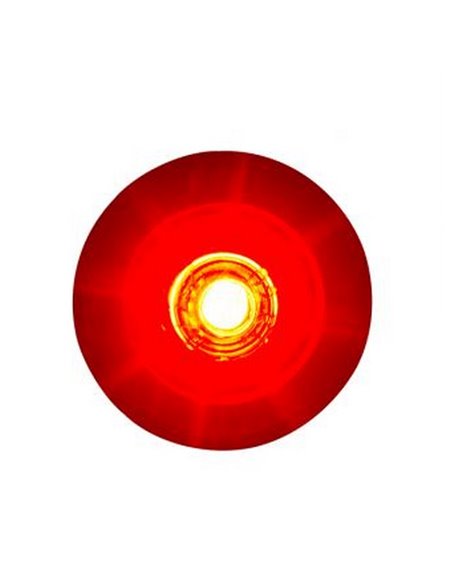 Luz de posição traseira LED LD 2633 para tubo de Ø60mm e furo de Ø19mm, homologada R1, IP68.