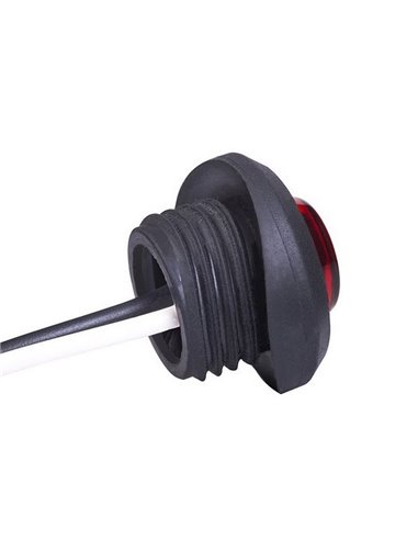 Luz de posição traseira LED LD 2633 para tubo de Ø60mm e furo de Ø19mm, homologada R1, IP68.