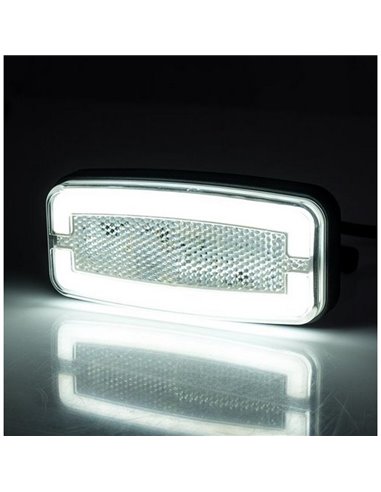 Luz de sinalização frontal LED Neon LD 2761 12/24V aprovada IA A IP68 branca