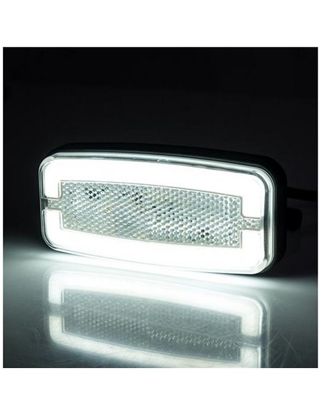 Piloto de galibo delantero LED Neon LD 2761 12/24V homologado IA A IP68 Blanco