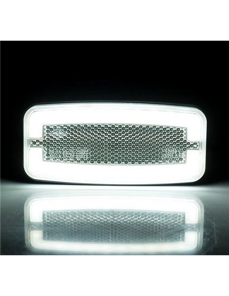 Piloto de galibo delantero LED Neon LD 2761 12/24V homologado IA A IP68 Blanco