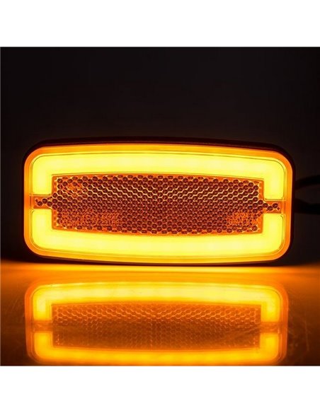 Voyant LED latéral LD 2762 12/24 V homologué IA SM1 IP68 Ambre