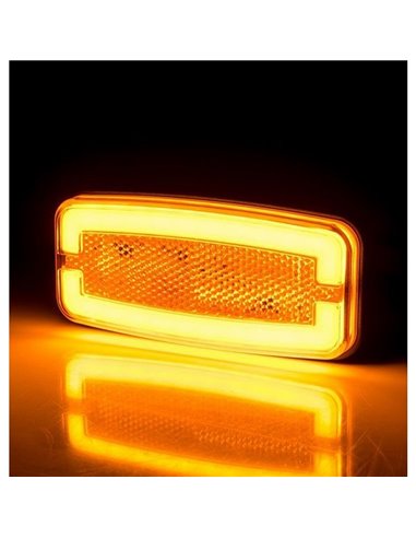 Voyant LED latéral LD 2762 12/24 V homologué IA SM1 IP68 Ambre