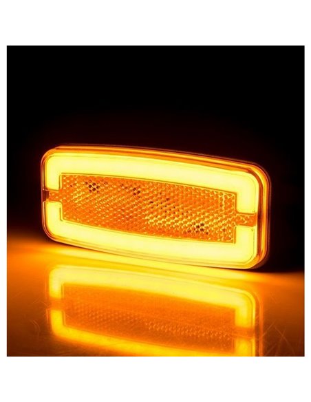 Piloto de galibo lateral LED Neon LD 2762 12/24V homologado IA SM1 IP68 Ámbar