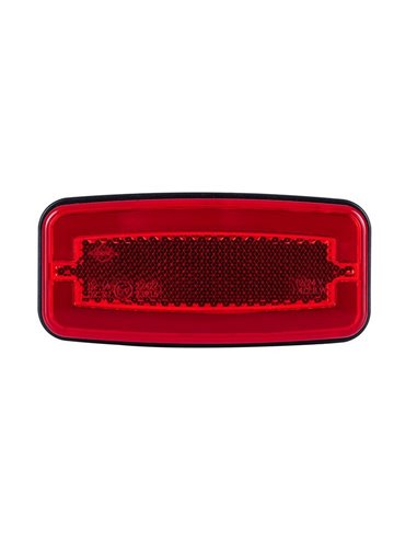 Luz piloto traseira de LED Neon LD 2763 12/24V aprovada IA R1 IP68 vermelha